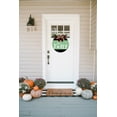 thumbnail image 2 of Be Jolly Sign Front Door Porch Decorations, Round Rustic Wood Hanging Sign for Farmhouse Porch Outdoor Home Holiday Front Door Sign Decor, 2 of 7