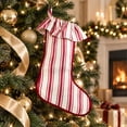 thumbnail image 4 of YingYouFu Christmas Red and White Stripe Stockings with Ruffled Cuff , Xmas Large Hanging Stockings Decorations for Christmas Tree Fireplace Family Holiday Party Decor, 4 of 7