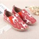 thumbnail image 4 of Zapatos Cómodos para Barcos Informales Lona Mocasines Navideños Mujer Antideslizantes Transpirables Punta Redonda Viajes Al Aire Libre, 4 of 9