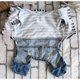 thumbnail image 3 of Dog clothes [跃星辉]清库产品 宠物狗衣服狗狗四脚牛仔连体衣S Anggrek Otros, 3 of 8