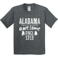 thumbnail image 3 of Inktastic Alabama Awesome Since 1819 Youth T-Shirt, 3 of 5