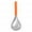 Orange, variant on bestolf Smoothie Spoon Stainless Steel Ice Cream Spoon Serving Tool with Serrated Head Design Dessert Scoop Kitchen Utensil