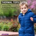 thumbnail image 5 of Rocky Thermal Underwear Shirt for Kids Base Layer Long Johns for Boys, Space Design XS, 5 of 6