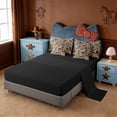 thumbnail image 3 of Erosebridal Camouflage 7pcs Bedding Comforter Set,Cartoon Ocean Sloth Camo Silhouette Queen Bedding Sets For Boys Kids,Reversible Black, 3 of 7