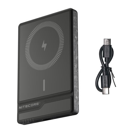 Nitecore NW5000 Magnetic Wireless Charging and USB-C 5000mAh Power Bank   USB-C to USB-C Cable