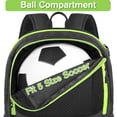thumbnail image 3 of Mochila de fútbol YOREPEK ligera resistente al agua 28L, 3 of 9