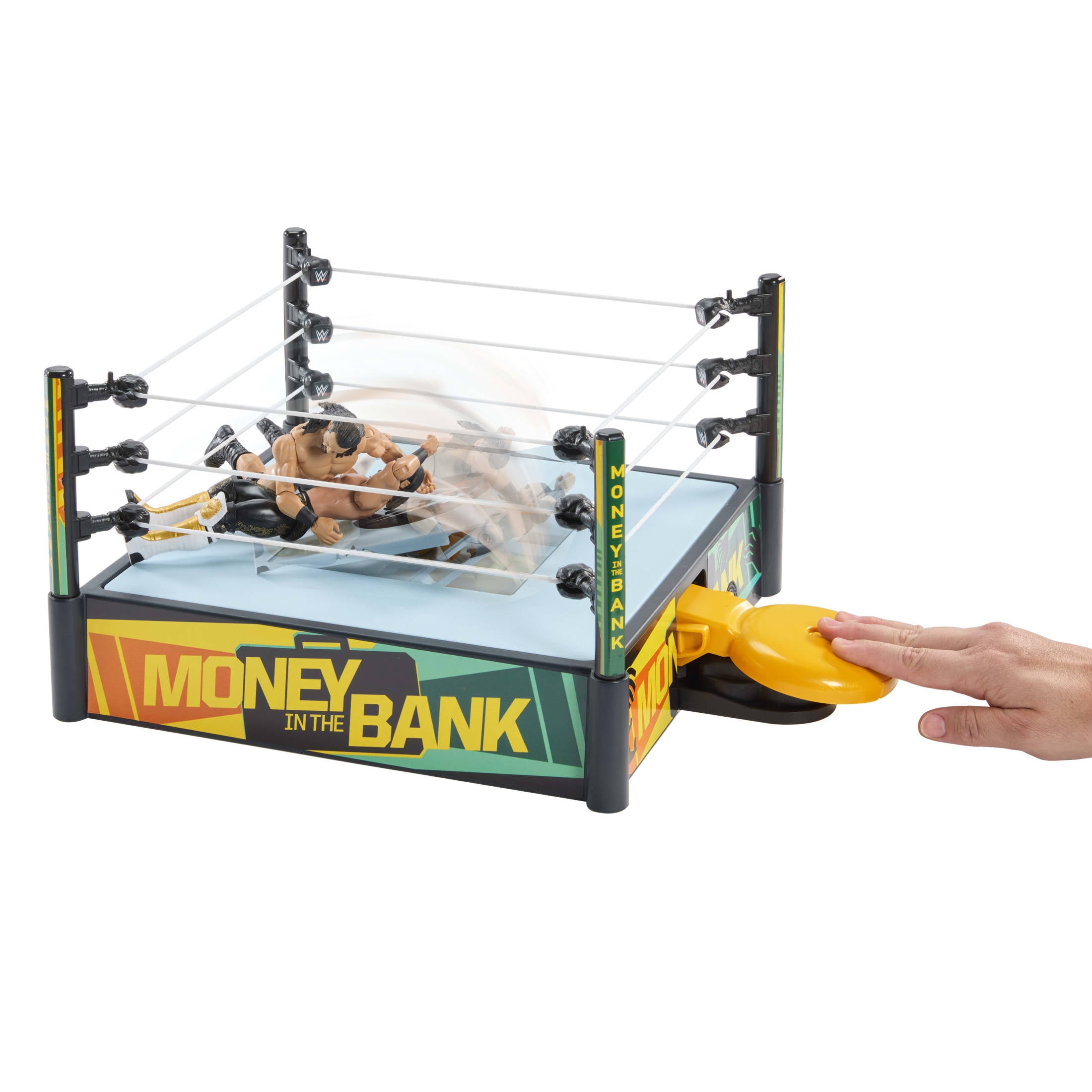 WWE Money In The Bank Cash-in Ring Playset with Accessories, 2 Play Modes, 40+ Sounds & Phrases