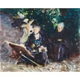 thumbnail image 2 of Sargent, John Singer 32x26 White Modern Wood Framed Museum Art Print Titled - In the Generalife, 2 of 4