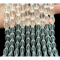 U8MO 8x12mm Shiny Faceted Clear Crystal Oblong Loose Beads 30pcs