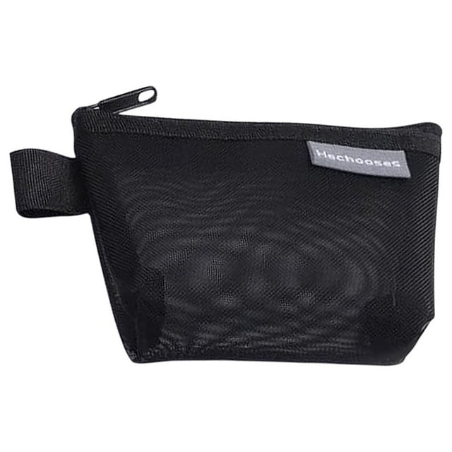 Portefeuille Triangulaire en Maille Tridimensionnelle en Nylon, Grande Capacité Sac à Clés, Sac à Cartes, Sac à Argent 0, Sac de Rangement Transparent