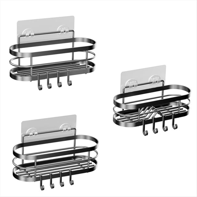 Estante de Ducha,Organizador de Ducha Adhesivo para Baño,Estante de Ducha para Ducha Interior,Estante de Ducha de Acero Inoxidable Inoxidable