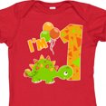 thumbnail image 4 of Inktastic Happy Dinosaur First Birthday-green Boys or Girls Baby Bodysuit, 4 of 5