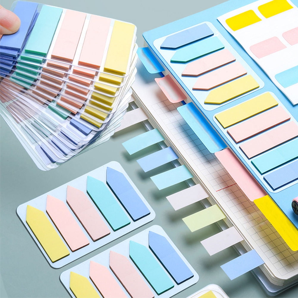 FONDOTIN 700pcs Sticky Markers Page Marker Tabs Multi-color PVC for Office Use