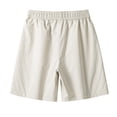 thumbnail image 5 of sususu Mens Basketball Shorts with Pockets Lightweight Loose Fit Athletic Shorts Mesh Gym Shorts for Men Beige XL, 5 of 5