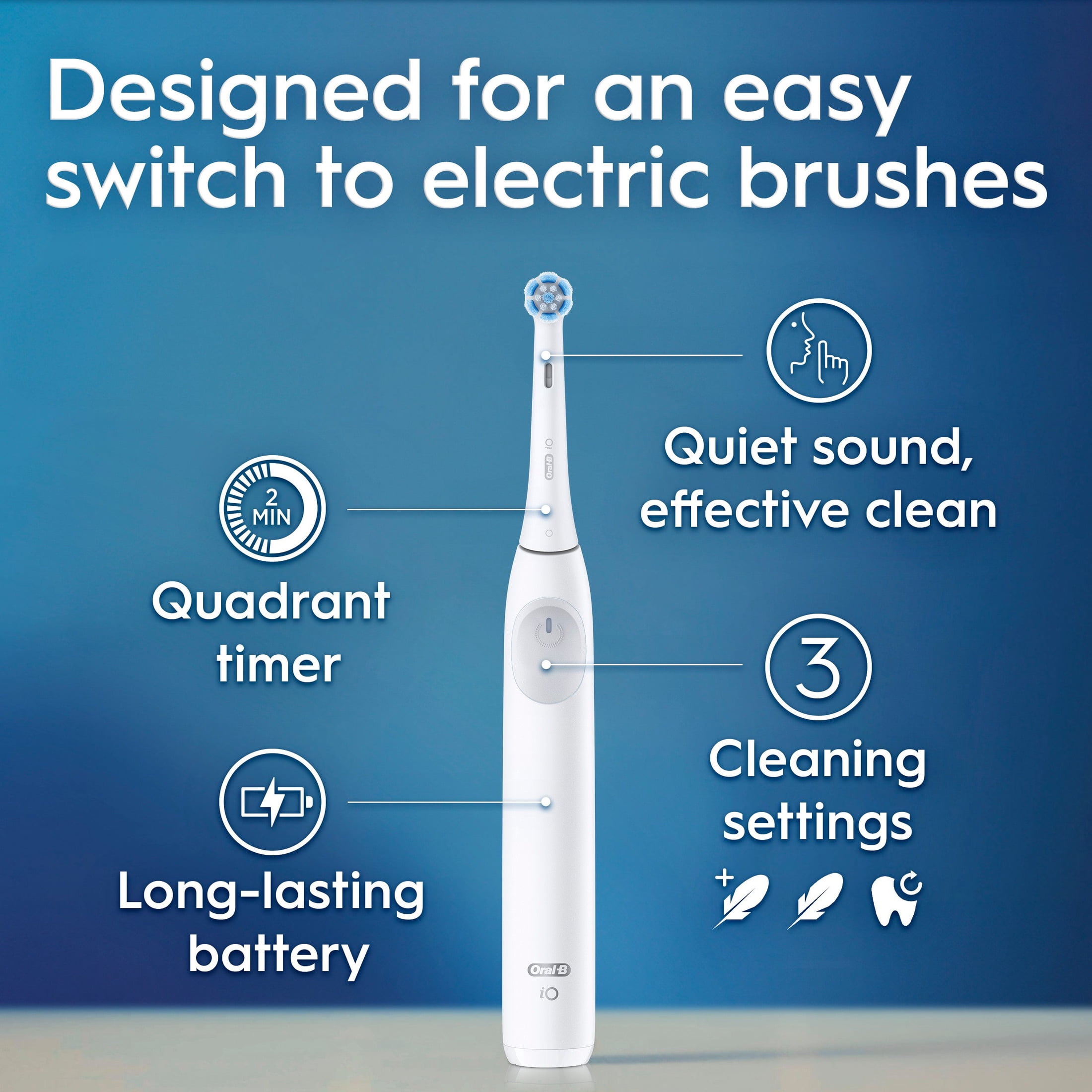 Oral-B iO Electric Toothbrush, Series 2, Pure White