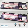 thumbnail image 3 of Teclado mecánico de 87/104 teclas Sanrio Kawaii Kuromi My Melody Cinnamoroll Teclado para juegos de anime con conexión en caliente Eje rojo té verde, 3 of 5