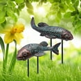 thumbnail image 6 of Garden Sculptures & Statues,Koi Fish Decor,Garden Fish Art,Set of 2 Antique Koi Fish Yard Art Decor for Outdoors,Patio,Yard,Lawn,Pond,Home Decoration (Bronz), 6 of 7