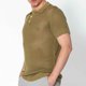 thumbnail image 5 of Camisa Elvqul para Hombre Verde del Ejército Manga Corta Economicas de Color Sólido con Solapa Abotonada, 5 of 9