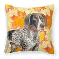 thumbnail image 1 of Carolines Treasures BB9902PW1414 German Shorthaired Pointer Fall Fabric Decorative Pillow, 1 of 4