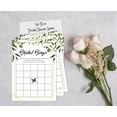 thumbnail image 4 of Inkdotpot Bridal Wedding Shower Bachelorette Party Bulk Blank Square Fill In Gift Ideas 50GreeneryBingoGameCards, 4 of 7