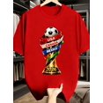 thumbnail image 6 of Men’s Women‘s USA Canada Cup Soccer Tournament Iconic Print Unisex Crew Neck Short Sleeve T-Shirt, Breathable Machine Washable Casual Summer Top for Parties Vacations Soccer Fan Gift, 6 of 9