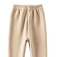 thumbnail image 3 of Jalioing Girls Flare Leg Sweatpants Elastic Waist Solid Color Slim Workout Pants Fall Winter Casual Sport Trousers, 3 of 5