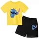 thumbnail image 5 of Conjunto de verano de algodón con bonitos dibujos para niños y bebés, camiseta de dos piezas con pantalones cortos y manga corta informales para niñas, 5 of 5