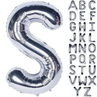 3Ft Letters Mylar Silver Helium Birthday Balloon Delivery