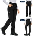 thumbnail image 6 of FEN AI Women's Fleece Lined Snow Pants Water Repellent Insulated Softshell Pants Outdoor Snow Ski Pant Winter Warm Hiking Trousers Black, 6 of 9