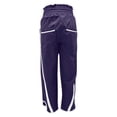 thumbnail image 4 of GPOECD Womens Pants Casual Loose Fit Drawstring Trousers with Contrast Side and Pockets Street Style Drawstring Pants Women Purple,S, 4 of 5