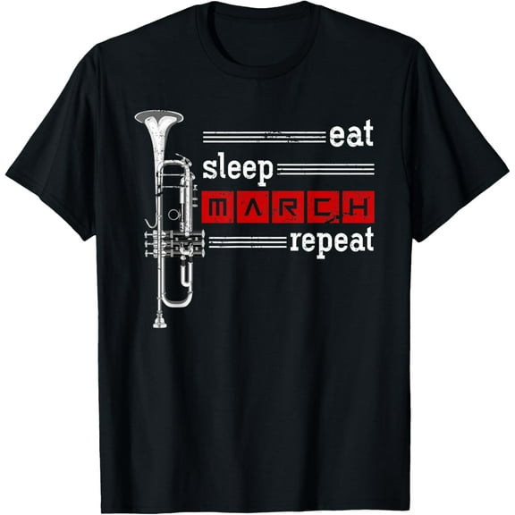 t-shirt Marching Band Musician Trumpeter Gift Music Trumpet T-Shirt.