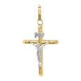 thumbnail image 1 of Dije Cruz Tubo Grueso Cristo Blanco Oro 10 K Joyería M De Leon Dije Cruz Tubo Grueso Cristo Blanco, 1 of 3