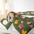 thumbnail image 4 of Homewish Cute Sheep Pig Bedding Comforter Set for Kids, Farmhouse Animal Twin Comforter Sets, Kawaii Green Cartoon Reversible Bedding Set, Breathable Home Decor, 2 Pieces, 4 of 8
