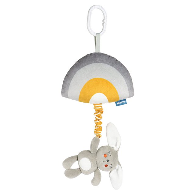 YOPTOP Music Box Car Hanging Toy Cartoon Animal Bell New For Kids Birthday Gift Toys,cloudandrabbit