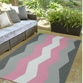 thumbnail image 3 of Simply Daisy 3' x 5' Demi Girl Chevron Demi Girl Chevron Chenille Indoor/Outdoor Rug, 3 of 4