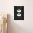 thumbnail image 6 of WLPZXP Light Switch Cover Plate Black Decorative for Household Bathroom Living Room Style B, 6 of 9