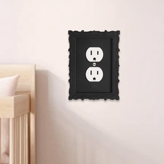 Cubierta de interruptor de lámpara de pared, placa de interruptor, decoración artística, panel de interruptor clásico vintage para el hogar, baño, Estilo B