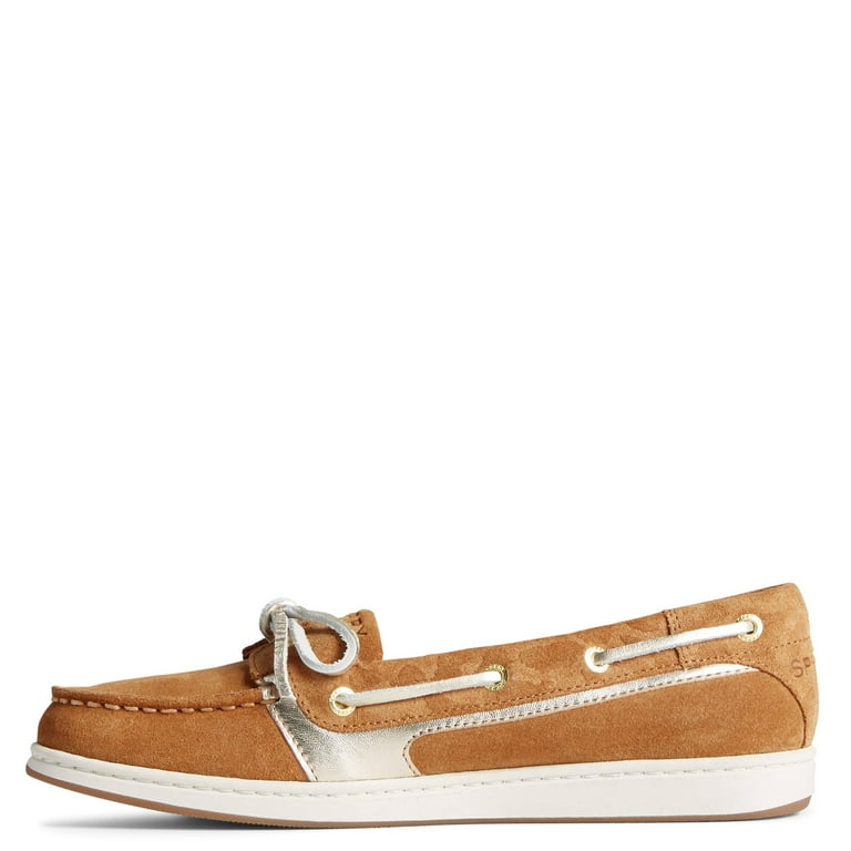 Sperry Women's Starfish Boat Shoe, Tan Cheetah, 11