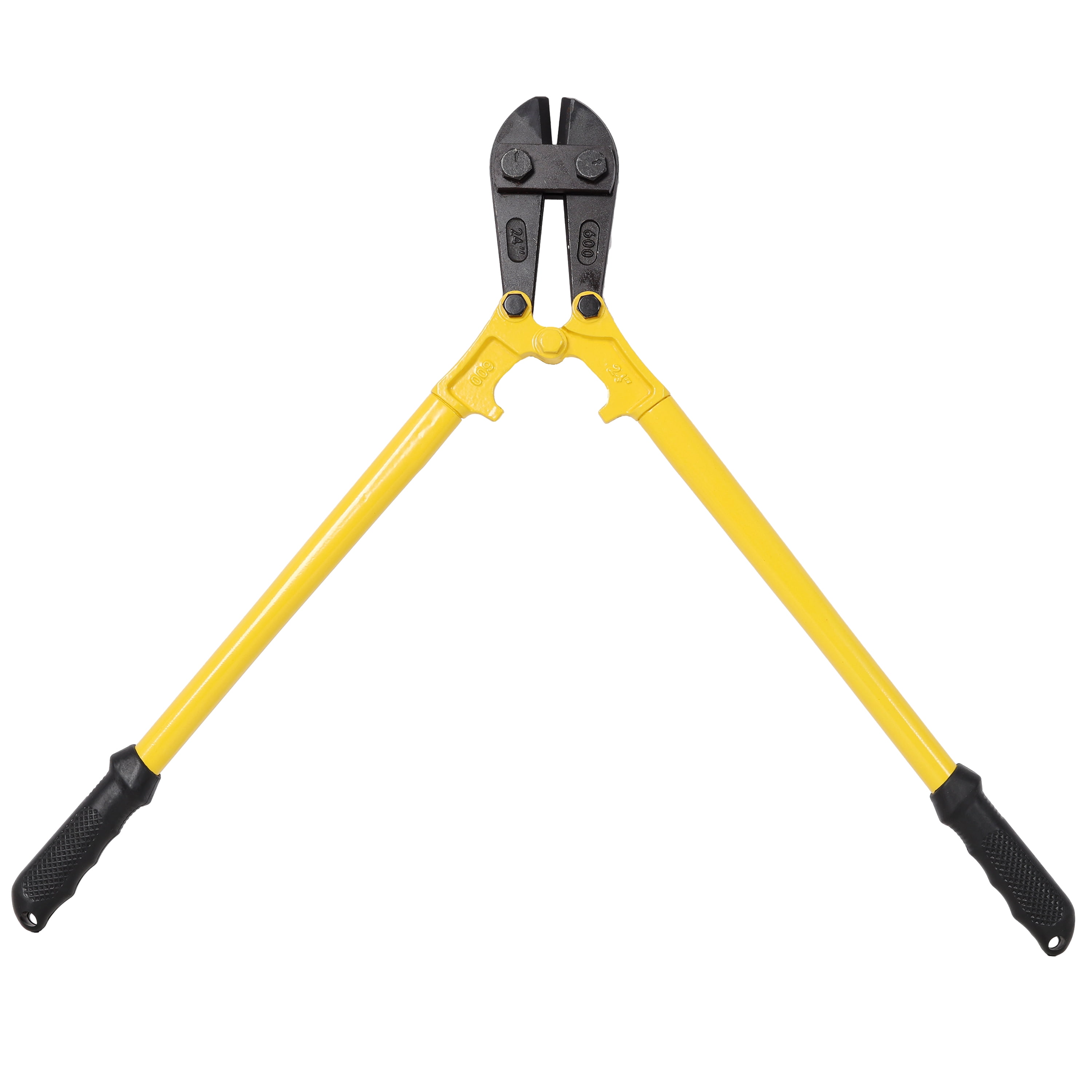 24" Heavy-Duty Medium Bolt Cutter for Fence, Steel Wire, Chain, Screws, Rivets & Medium Padlocks, Ergonomic Soft Rubber Grip Handle