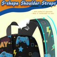 thumbnail image 5 of Game Controller Black Pattern 17" School Backpacks for Teens,Waterproof Oxford Fabric,S-Shape Padded Straps for School,Travel,Hiking,Camping, 5 of 6