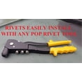 thumbnail image 7 of (Set of FIVE) BLACK Turn Button Fastener Soft Top Canvas Retainer Twist Clip WITH RIVETS for HMMWV Humvee M998 Universal Military Vehicles Stainless Steel Common Sense Fastener, 7 of 7