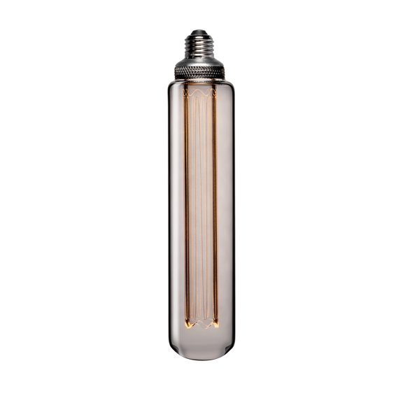 Next Glow T60 Tubular LED Light Bulb 3.5 W, 2,200K Dimmable, E26 Base - Smokey