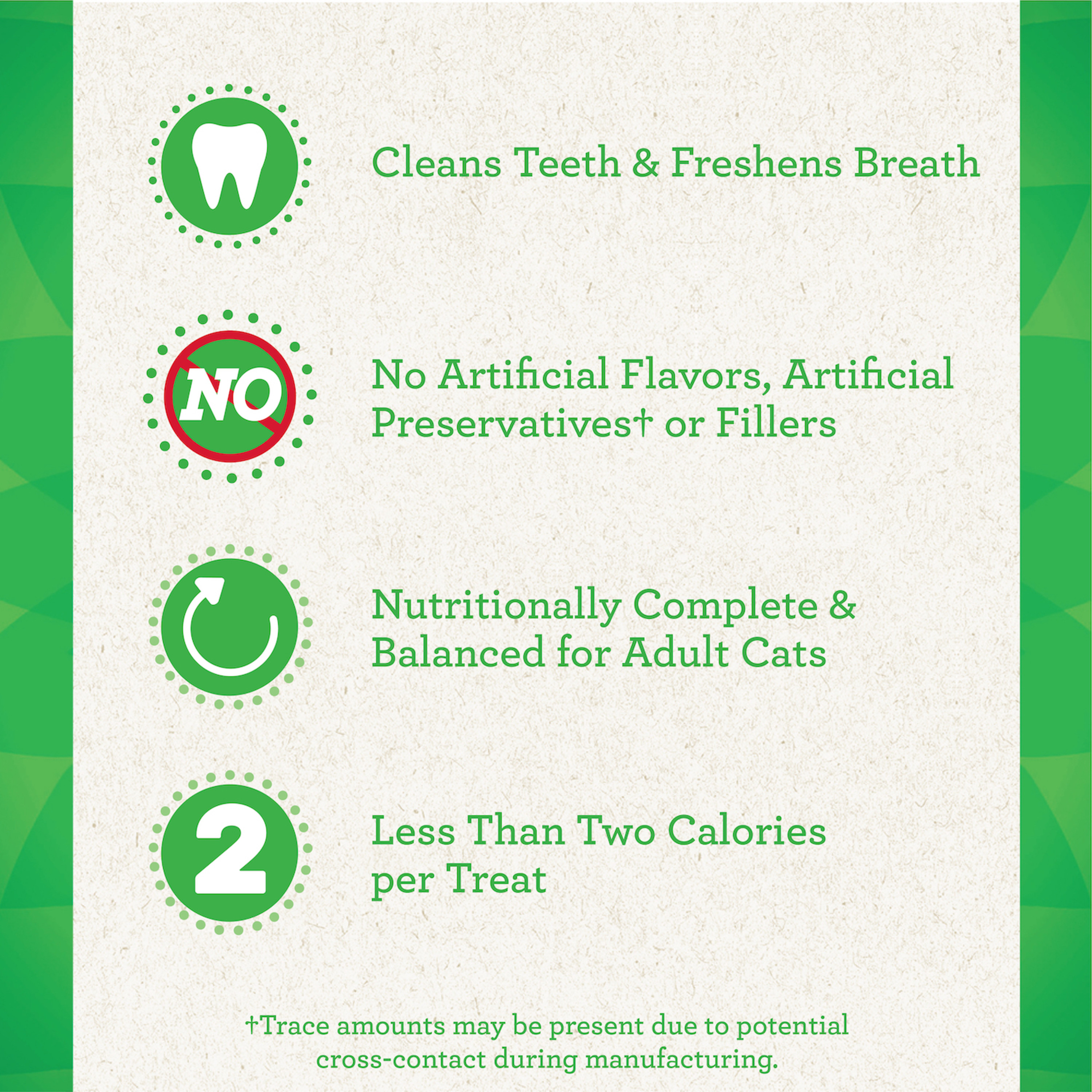 FELINE GREENIES Adult Natural Dental Care Cat Treats, Catnip Flavor, 21 oz. Tub - image 4 of 9