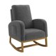 thumbnail image 1 of QinaQin Sillón mecedora para lactancia, tapizado chenille suave, respaldo alto y bolsillo lateral, ideal para nursery, sala o recámara, 1 of 7