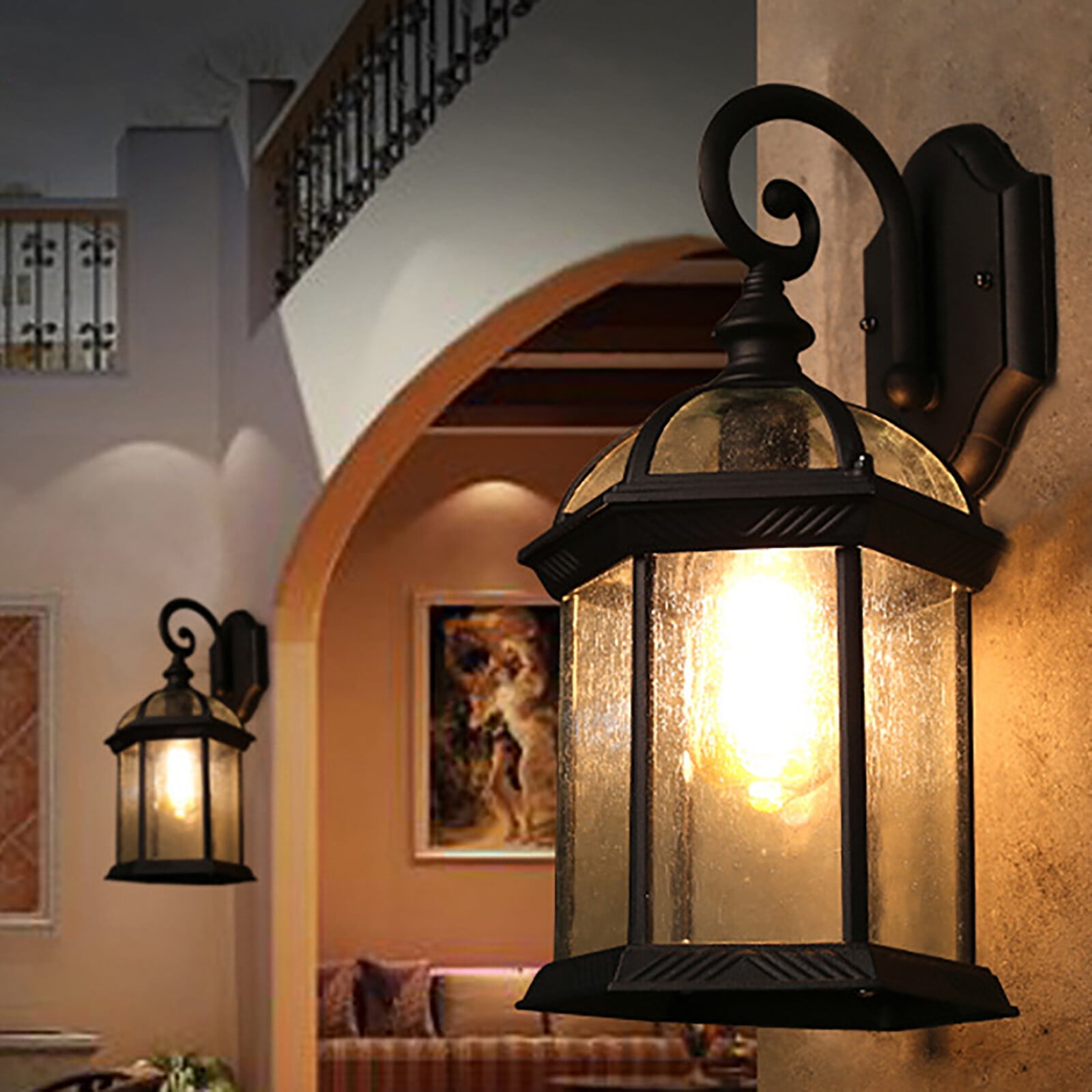 Outdoor Porch Lights Wall Light Fixtures Exterior Wall Lantern Waterproof Sconce for Hallways, Patios
