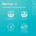 thumbnail image 4 of Intex Mariner 4 Person Inflatable Lake Dinghy Boat with Pump and Oars Set, 4 of 10