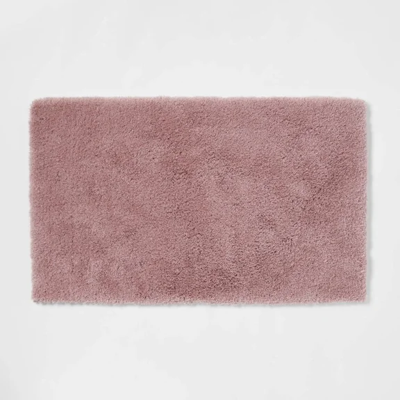 24"X40" Spa Plush Bath Rug Mauve - Threshold