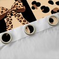 thumbnail image 4 of Castle Fairy Leopard Bow Letter H Blackout Curtains Set of 2 (52x84 Each) for Girls,Wild Pattern Window Curtains for Bedroom, 4 of 6