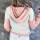 thumbnail image 4 of Gibobby Sudadera para mujer, Sudadera con capucha de manga larga suéter(Rosa,G), 4 of 4