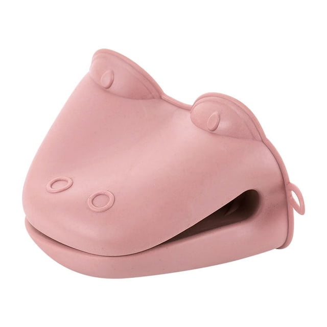 Guantes de cocina ZHAOCHENG de silicona antiescaldado rosa 2 uds
